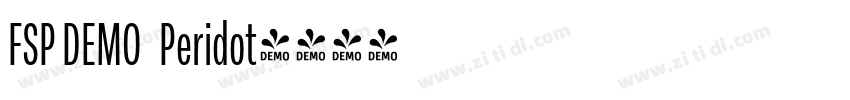 FSP DEMO   Peridot字体转换